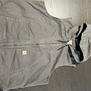 Women’s Carhartt Hoodie Vest Grey